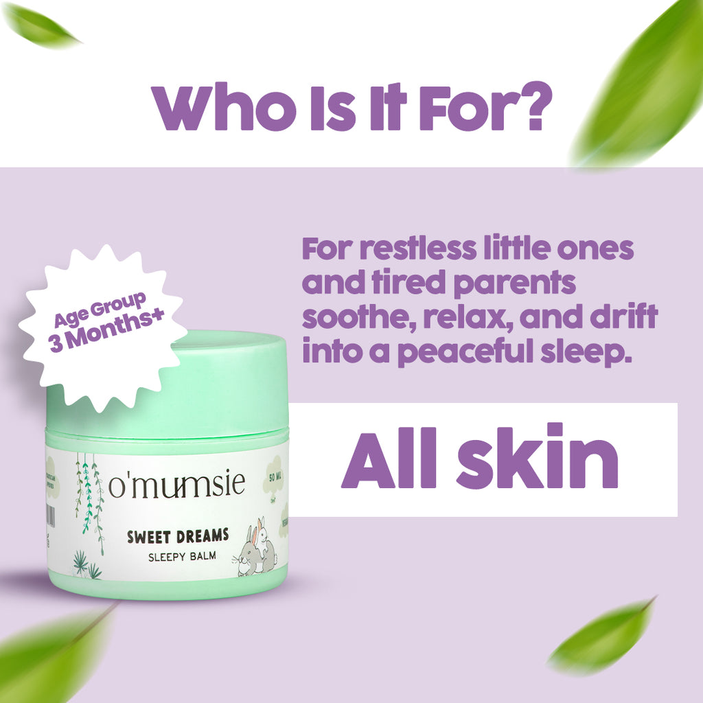 Soothing baby balm for deep, restful sleep