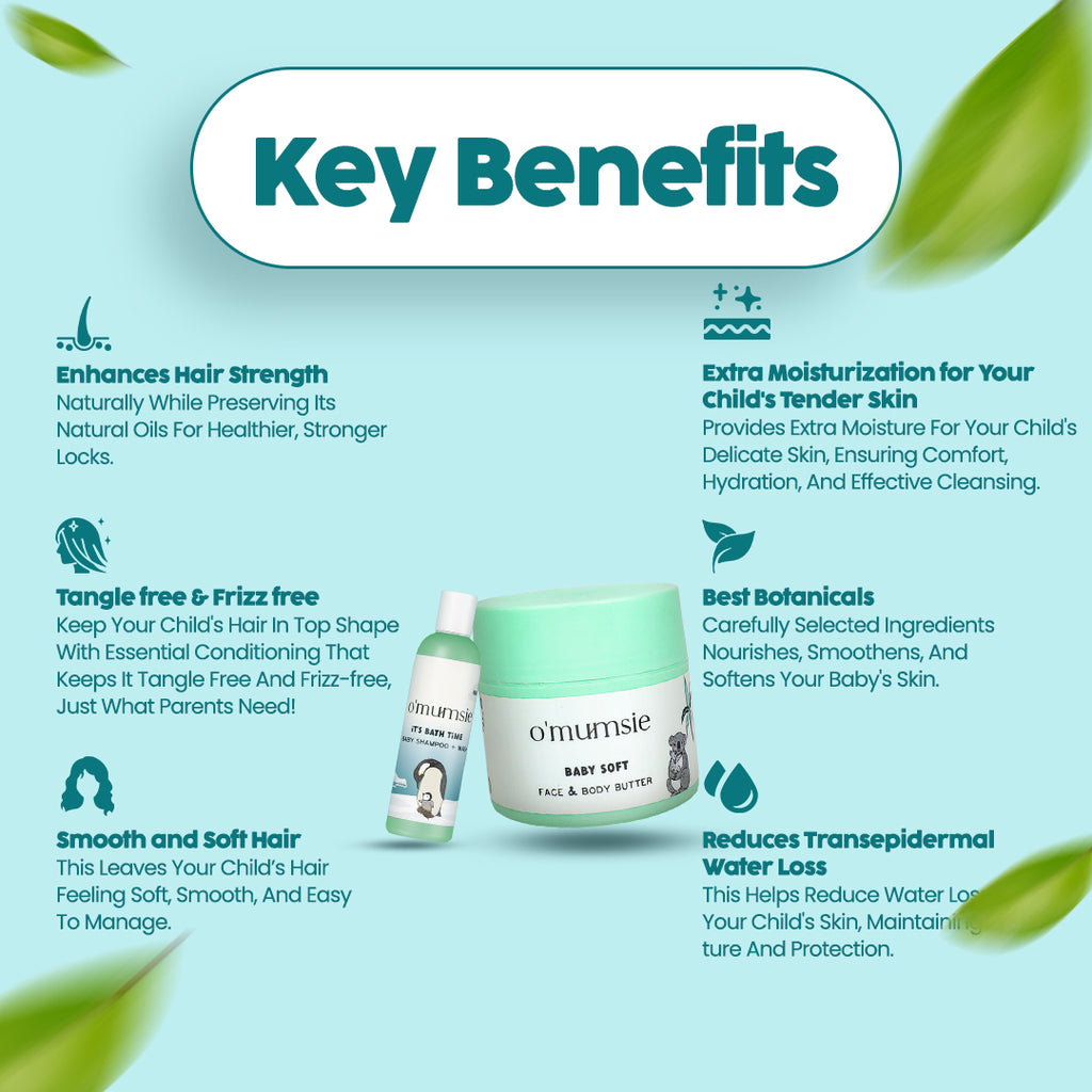 Nourishing baby face & body butter for dry and delicate skin