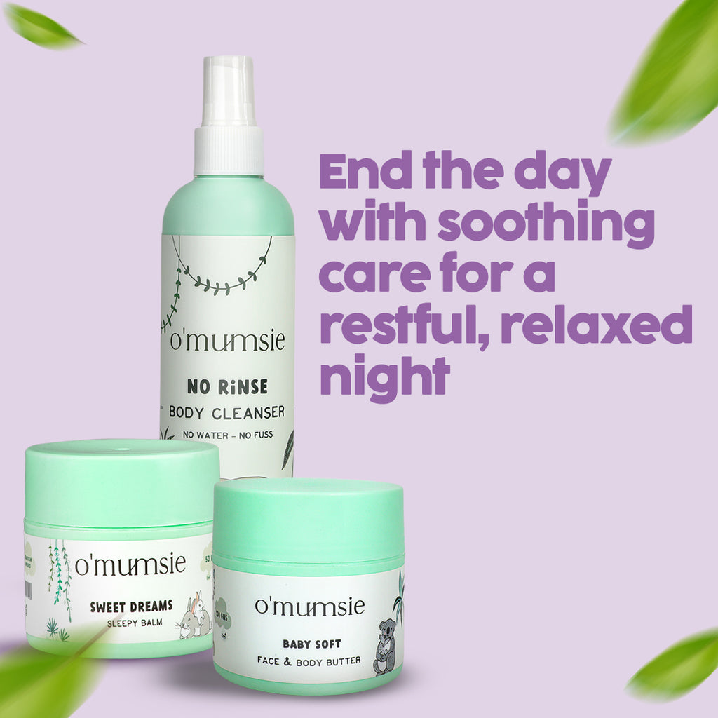 Bedtime Rituals Kit for babies - complete nighttime care set