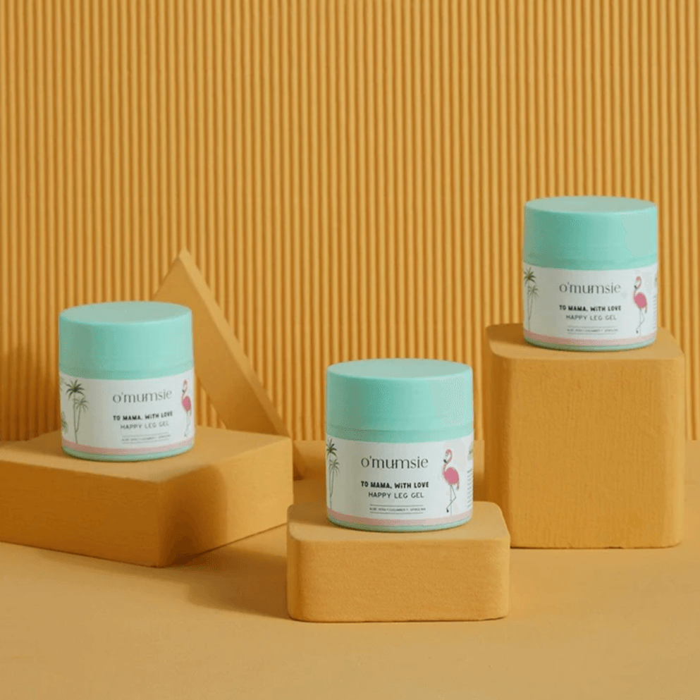 Cooling leg gel for swollen legs and feet – perfect for moms and pregnancy care