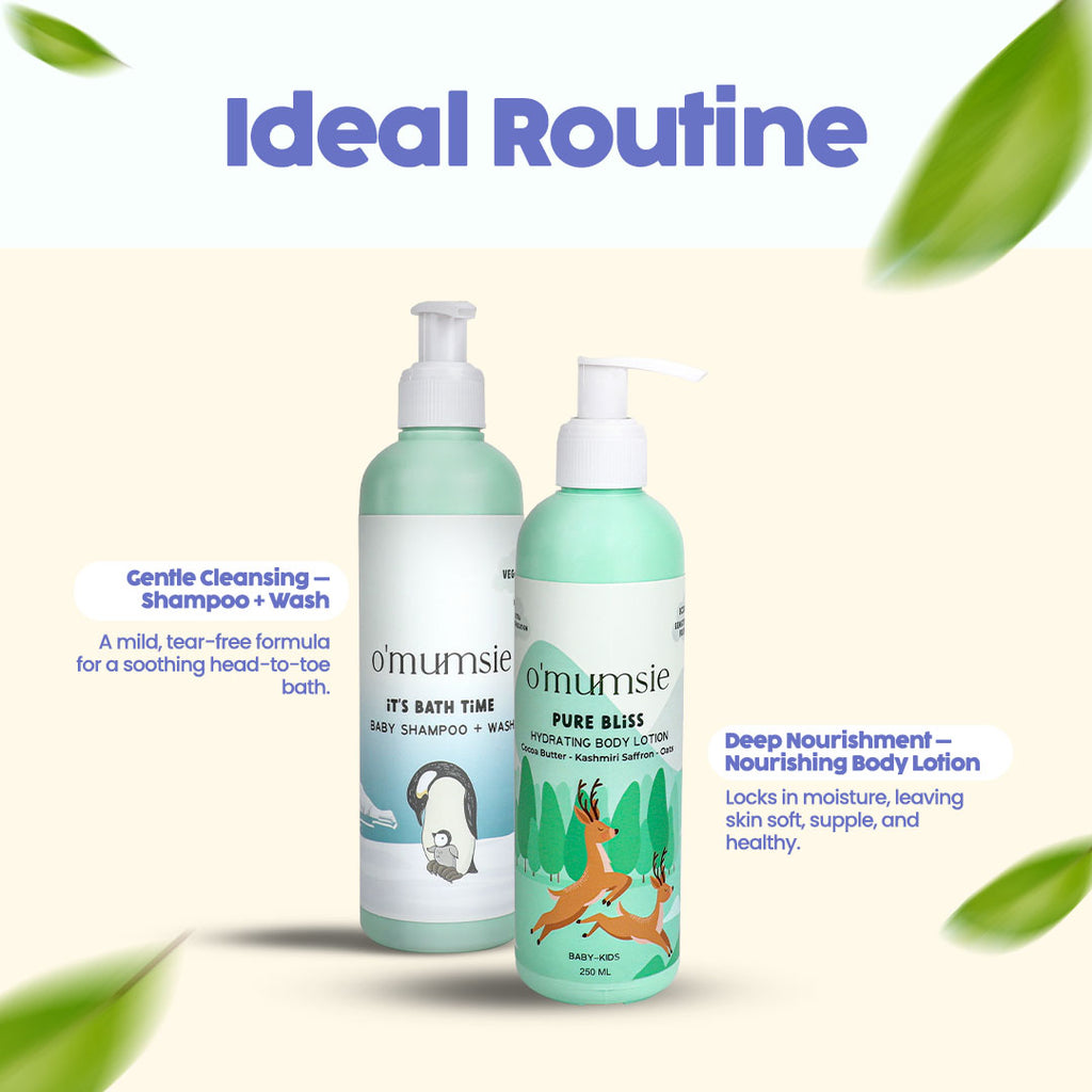 gentle hair and body wash for babies with softening lotion