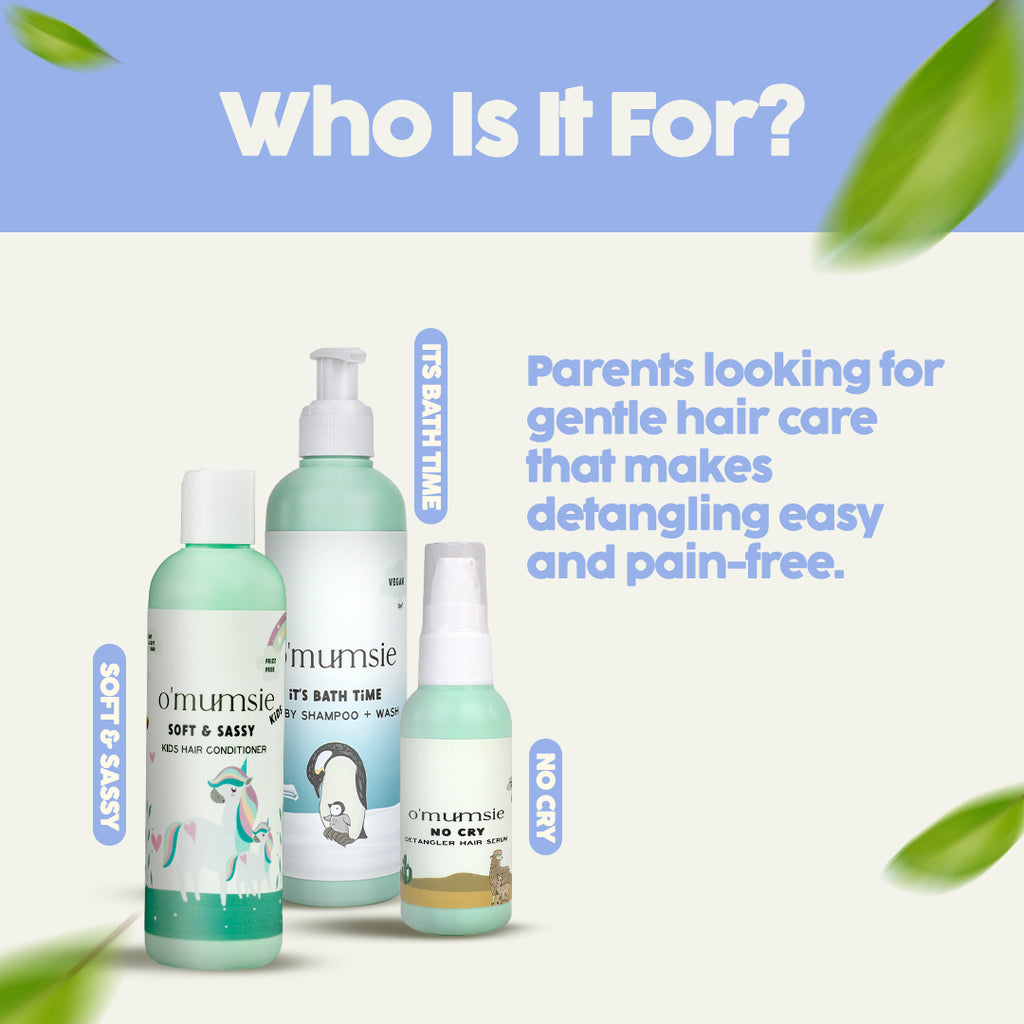 gentle kids hair conditioner for soft and smooth detangled hair