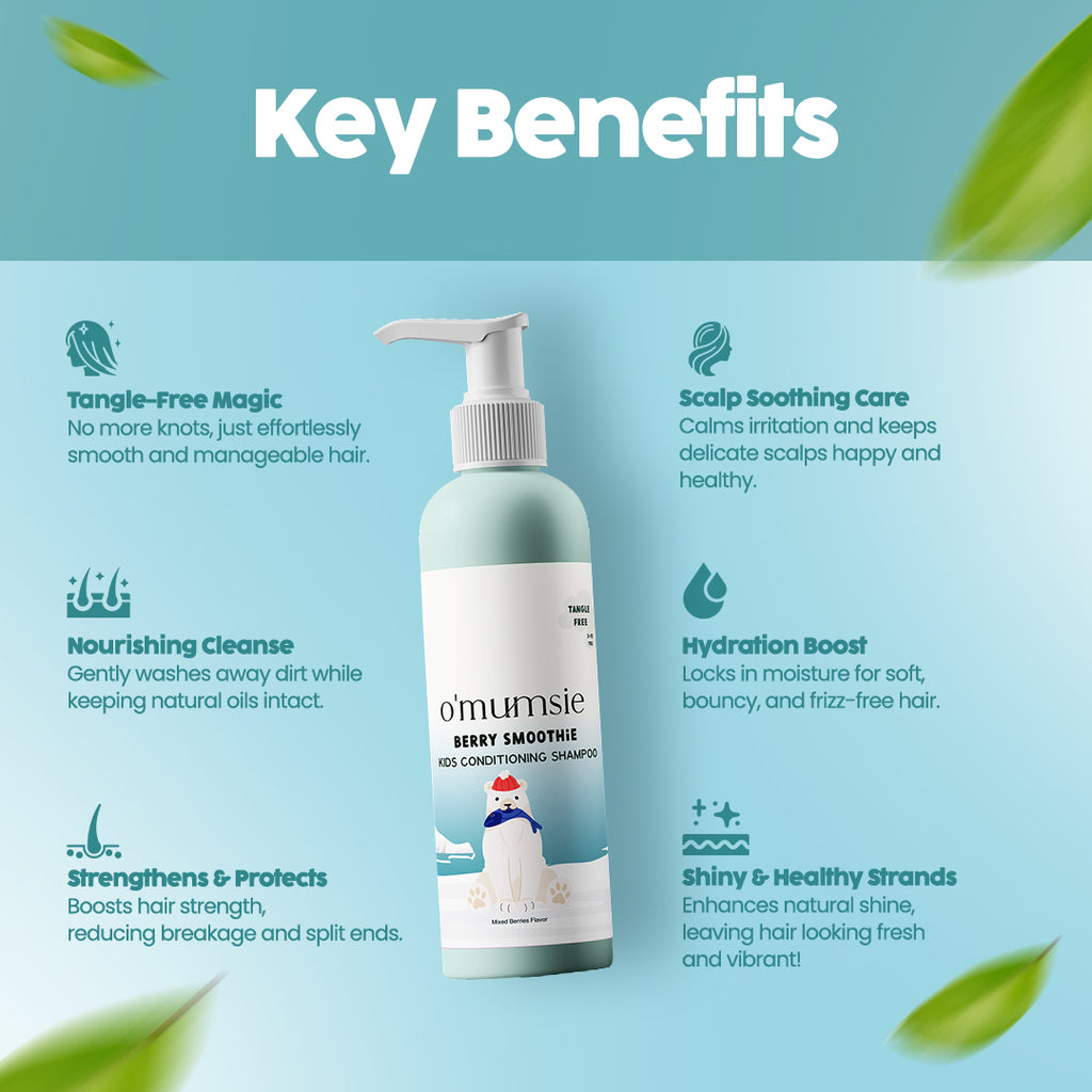 Omumsie Kids Conditioning Shampoo – Gentle Cleanse & Soft Hair for Kids