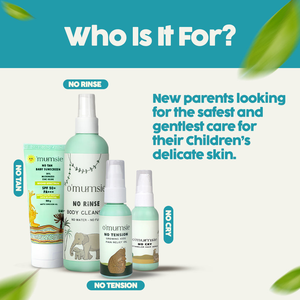No Rinse Micellar Cleanser for newborn baby face and body