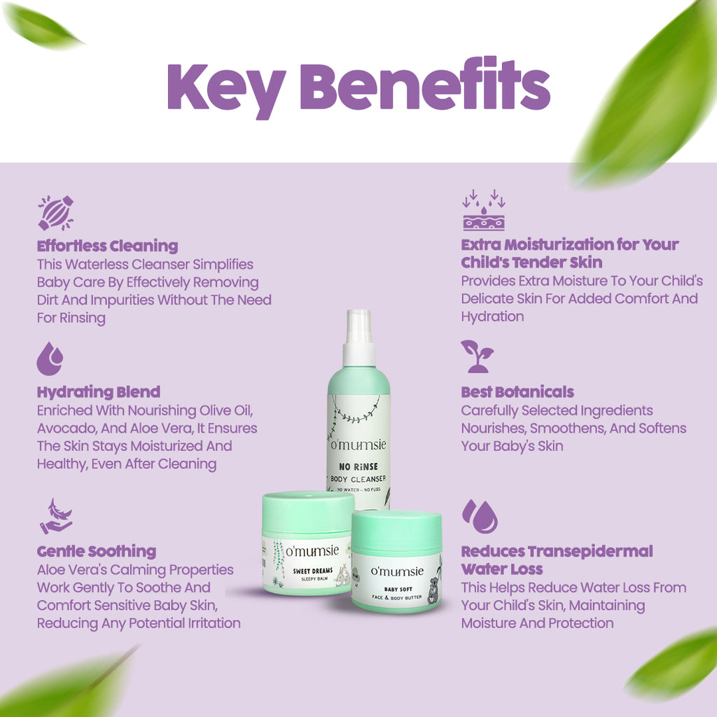 Soothing sleepy balm for baby sleep time rituals