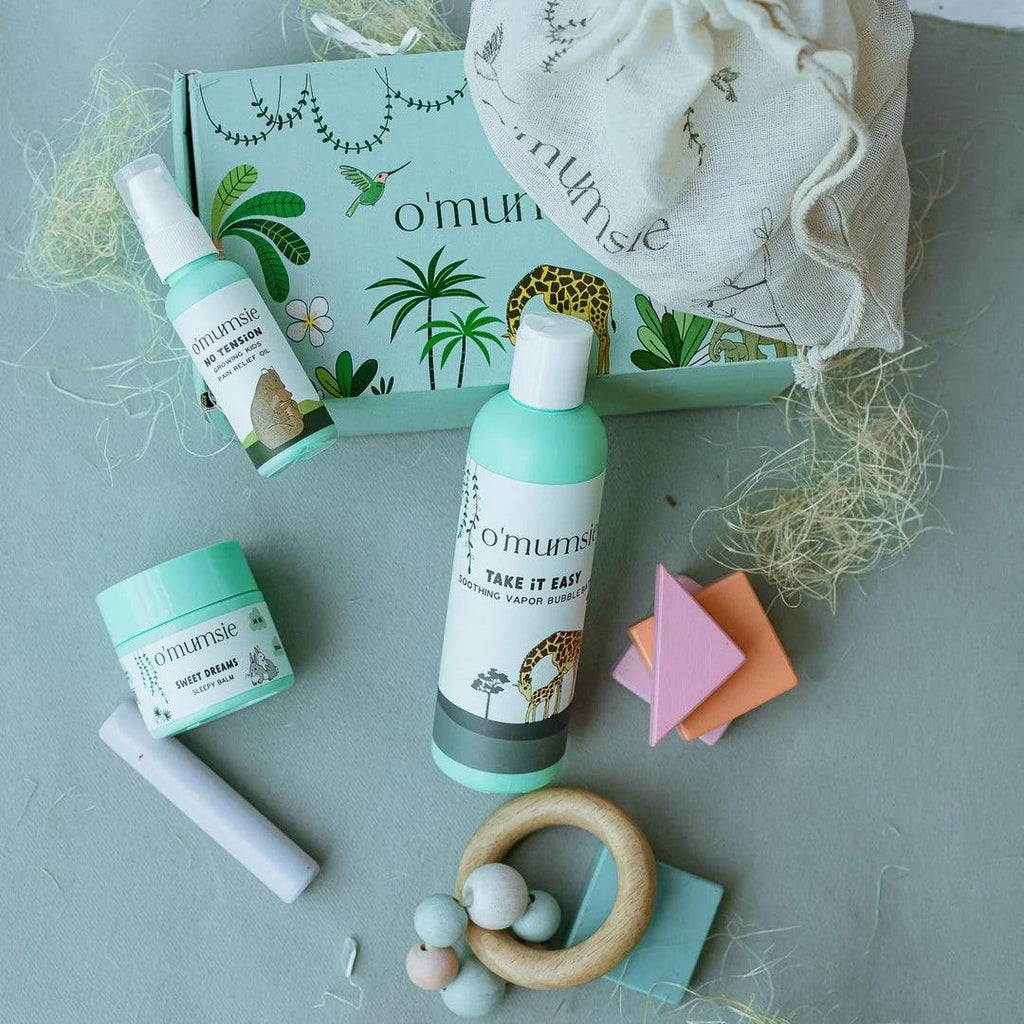  Toddler bedtime care set with vapor bath, sleepy balm, and massage oil